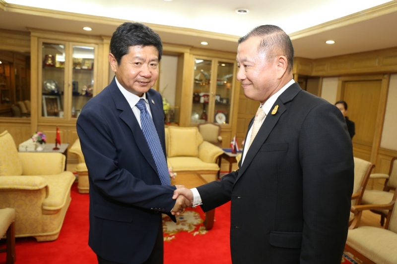 ปตง.ผตง.ให้การต้อนรับการเข้าเยี่ยมคารวะคณะผู้แทนมหาวิทยาลัยตรวจสอบหนานจิง