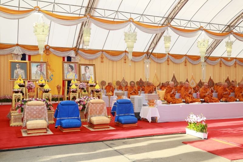 สวดมนต์ในพิธีมหามงคลบำเพ็ญพระราชกุศล