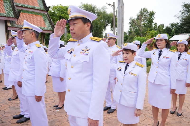 พิธีเจริญพระพุทธมนต์สมโภชผ้าพระกฐินพระราชทาน ประจำปี 2562 โดย สำนักงานการตรวจเงินแผ่นดิน ณ วัดหนองแวง พระอารามหลวง ตำบลในเมือง