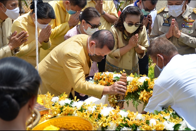 พิธีวางศิลาฤกษ์อาคารที่ทำการและอาคารชุดพักอาศัย สำนักตรวจเงินแผ่นดินจังหวัดสระแก้ว