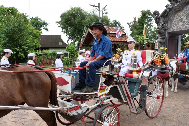 พิธีเจริญพระพุทธมนต์สมโภชผ้าพระกฐินพระราชทาน ประจำปี 2562 โดย สำนักงานการตรวจเงินแผ่นดิน ณ วัดหนองแวง พระอารามหลวง ตำบลในเมือง