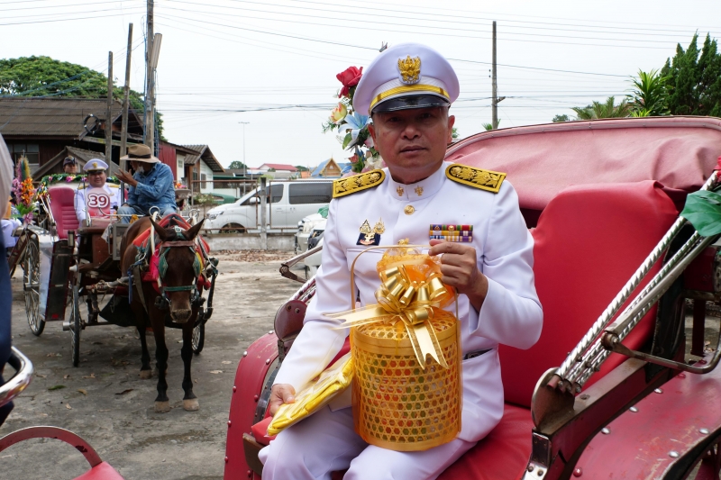 พิธีเจริญพระพุทธมนต์สมโภชผ้าพระกฐินพระราชทาน ประจำปี 2562 โดย สำนักงานการตรวจเงินแผ่นดิน ณ วัดหนองแวง พระอารามหลวง ตำบลในเมือง
