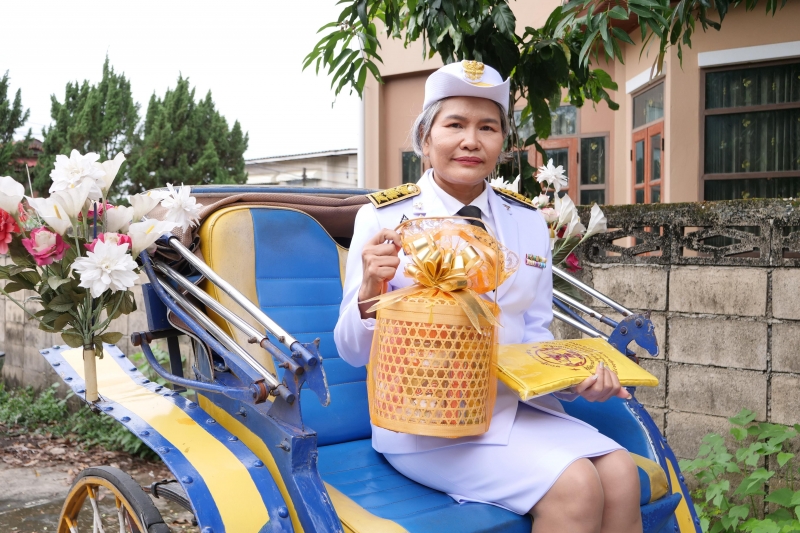 พิธีเจริญพระพุทธมนต์สมโภชผ้าพระกฐินพระราชทาน ประจำปี 2562 โดย สำนักงานการตรวจเงินแผ่นดิน ณ วัดหนองแวง พระอารามหลวง ตำบลในเมือง