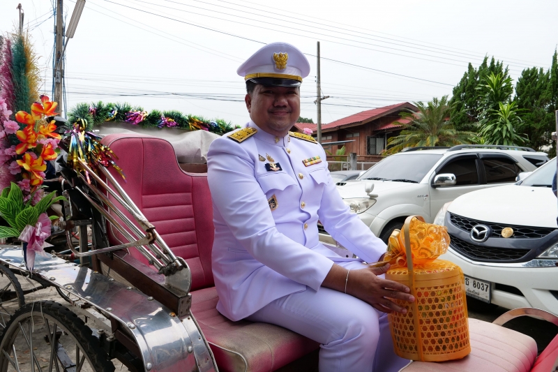 พิธีเจริญพระพุทธมนต์สมโภชผ้าพระกฐินพระราชทาน ประจำปี 2562 โดย สำนักงานการตรวจเงินแผ่นดิน ณ วัดหนองแวง พระอารามหลวง ตำบลในเมือง