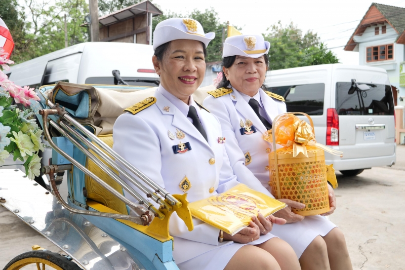 พิธีเจริญพระพุทธมนต์สมโภชผ้าพระกฐินพระราชทาน ประจำปี 2562 โดย สำนักงานการตรวจเงินแผ่นดิน ณ วัดหนองแวง พระอารามหลวง ตำบลในเมือง