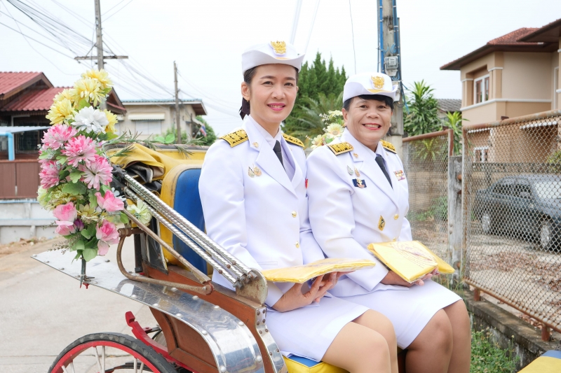 พิธีเจริญพระพุทธมนต์สมโภชผ้าพระกฐินพระราชทาน ประจำปี 2562 โดย สำนักงานการตรวจเงินแผ่นดิน ณ วัดหนองแวง พระอารามหลวง ตำบลในเมือง