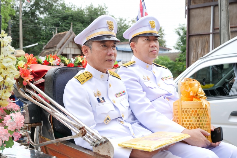 พิธีเจริญพระพุทธมนต์สมโภชผ้าพระกฐินพระราชทาน ประจำปี 2562 โดย สำนักงานการตรวจเงินแผ่นดิน ณ วัดหนองแวง พระอารามหลวง ตำบลในเมือง