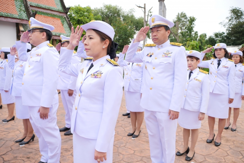 พิธีเจริญพระพุทธมนต์สมโภชผ้าพระกฐินพระราชทาน ประจำปี 2562 โดย สำนักงานการตรวจเงินแผ่นดิน ณ วัดหนองแวง พระอารามหลวง ตำบลในเมือง