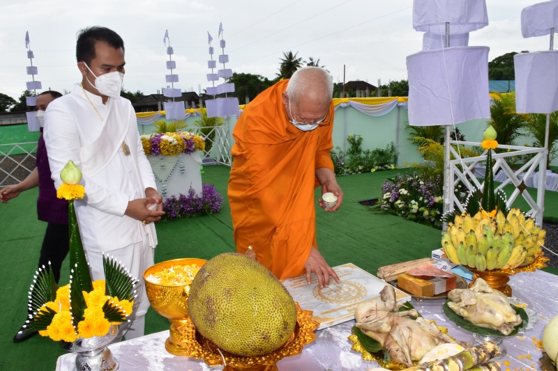 พิธีวางศิลาฤกษ์อาคารที่ทำการสำนักตรวจเงินแผ่นดินจังหวัดพัทลุง