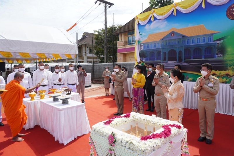 พิธีวางศิลาฤกษ์อาคารที่ทำการสำนักตรวจเงินแผ่นดินจังหวัดระนอง