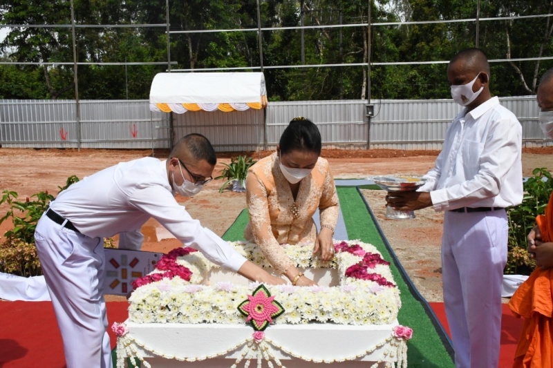 พิธีวางศิลาฤกษ์อาคารที่ทำการสำนักตรวจเงินแผ่นดินจังหวัดระนอง