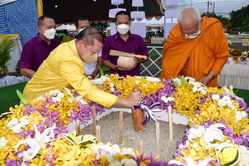 พิธีวางศิลาฤกษ์อาคารที่ทำการสำนักตรวจเงินแผ่นดินจังหวัดพัทลุง