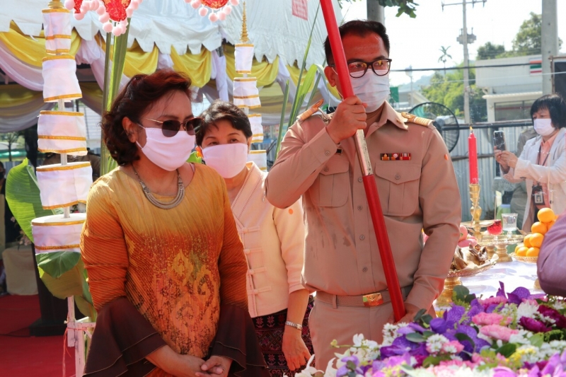 พิธีวางศิลาฤกษ์อาคารที่ทำการและอาคารชุดพักอาศัย สำนักตรวจเงินแผ่นดินจังหวัดนครนายก