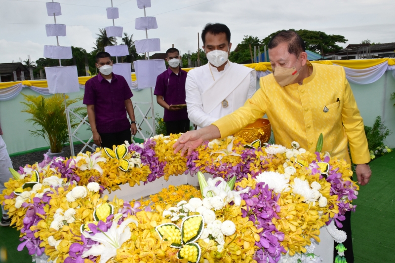 พิธีวางศิลาฤกษ์อาคารที่ทำการสำนักตรวจเงินแผ่นดินจังหวัดพัทลุง