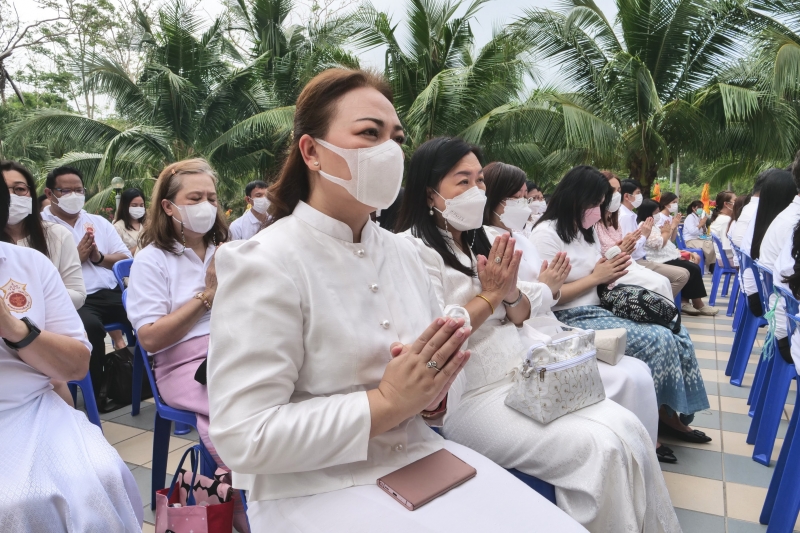 พิธีบวงสรวงดวงพระวิญญาณสมเด็จพระนเรศวรมหาราช ณ บริเวณวิหารสมเด็จพระนเรศวร วัดใหญ่ชัยมงคล จังหวัดพระนครศรีอยุธยา