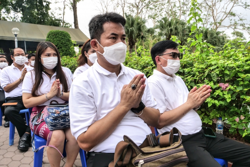 พิธีบวงสรวงดวงพระวิญญาณสมเด็จพระนเรศวรมหาราช ณ บริเวณวิหารสมเด็จพระนเรศวร วัดใหญ่ชัยมงคล จังหวัดพระนครศรีอยุธยา
