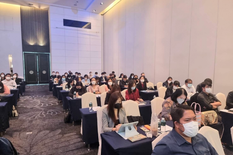 พิธีเปิดโครงการฝึกอบรม หลักสูตร “การพัฒนาความรู้การปฏิบัติงานวินัยการเงินการคลังของรัฐ” ณ โรงแรม กราฟ ถนนรัชดาภิเษก กรุงเทพมหานค