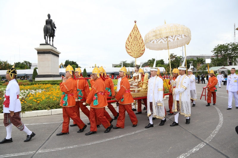 เจริญพระพุทธมนต์ในพิธีบำเพ็ญพระราชกุศล 12 สิงหาคม 2561