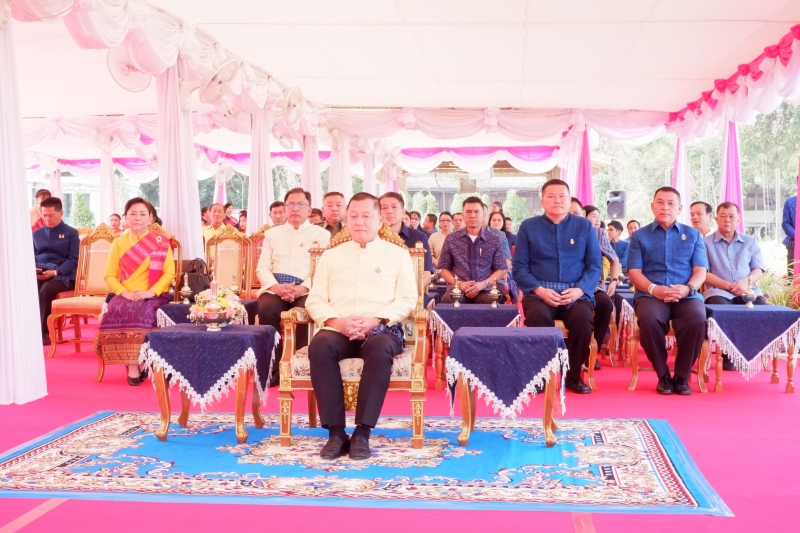 พิธีวางศิลาฤกษ์อาคารที่ทำการและอาคารชุดพักอาศัย สำนักตรวจเงินแผ่นดินจังหวัดสกลนคร 