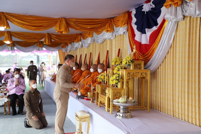 พิธีวางศิลาฤกษ์อาคารสำนักตรวจเงินแผ่นดินจังหวัดอุทัยธานี พร้อมอาคารชุดพักอาศัย