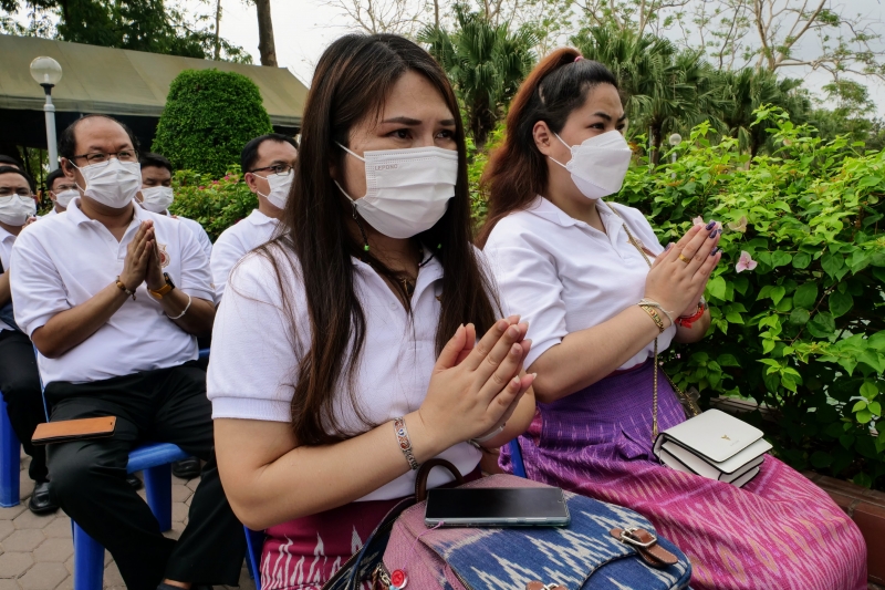 พิธีบวงสรวงดวงพระวิญญาณสมเด็จพระนเรศวรมหาราช ณ บริเวณวิหารสมเด็จพระนเรศวร วัดใหญ่ชัยมงคล จังหวัดพระนครศรีอยุธยา