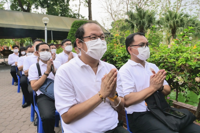 พิธีบวงสรวงดวงพระวิญญาณสมเด็จพระนเรศวรมหาราช ณ บริเวณวิหารสมเด็จพระนเรศวร วัดใหญ่ชัยมงคล จังหวัดพระนครศรีอยุธยา