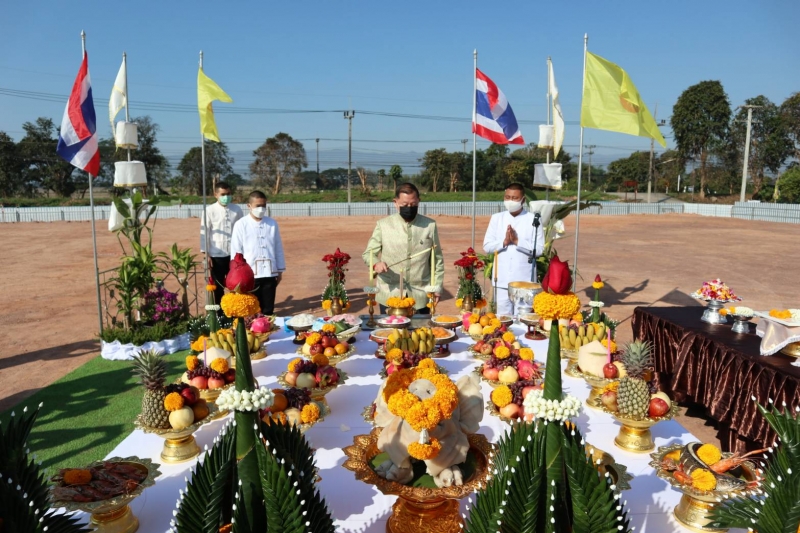 พิธีวางศิลาฤกษ์อาคารที่ทำการสำนักตรวจเงินแผ่นดินจังหวัดพะเยา