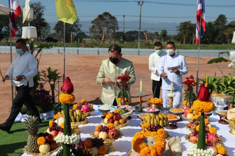 พิธีวางศิลาฤกษ์อาคารที่ทำการสำนักตรวจเงินแผ่นดินจังหวัดพะเยา