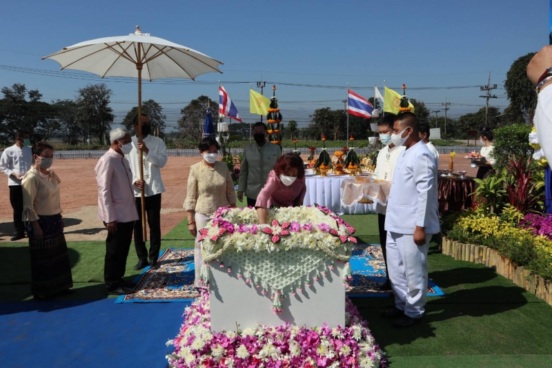 พิธีวางศิลาฤกษ์อาคารที่ทำการสำนักตรวจเงินแผ่นดินจังหวัดพะเยา