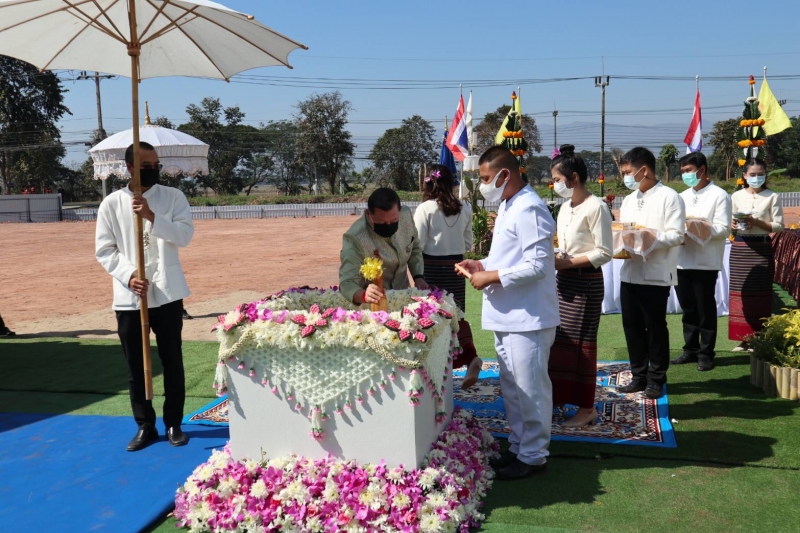 พิธีวางศิลาฤกษ์อาคารที่ทำการสำนักตรวจเงินแผ่นดินจังหวัดพะเยา