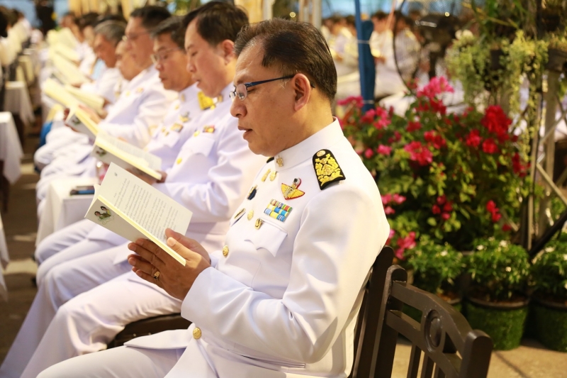 สวดมนต์ในพิธีมหามงคลบำเพ็ญพระราชกุศล