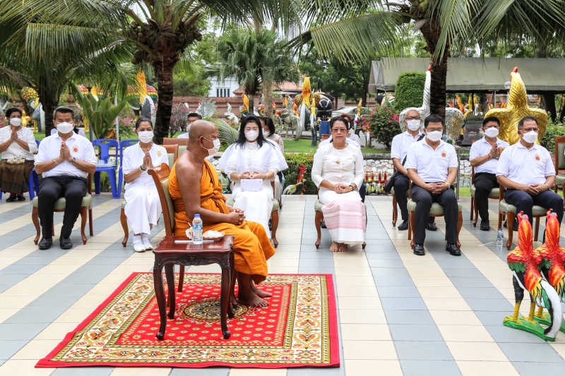 พิธีบวงสรวงดวงพระวิญญาณสมเด็จพระนเรศวรมหาราช ณ บริเวณวิหารสมเด็จพระนเรศวร วัดใหญ่ชัยมงคล จังหวัดพระนครศรีอยุธยา