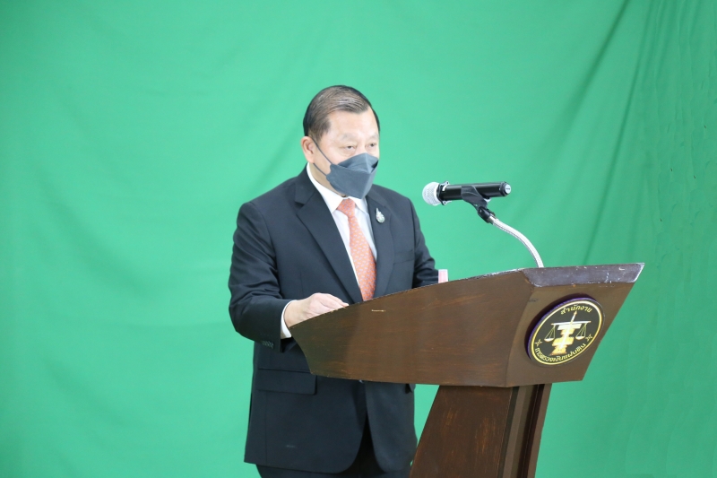 พิธีเปิดโครงการสัมมนาทางวิชาการ เรื่อง “การตรวจเงินแผ่นดินตามกฎหมายวินัยการเงินการคลังของรัฐ” ผ่านระบบออนไลน์ (Online) แบบถ่ายทอ