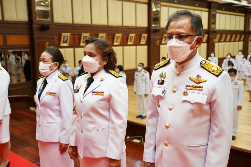 พิธีถวายสัตย์ปฏิญาณเพื่อเป็นข้าราชการที่ดีและพลังของแผ่นดิน ประจำปี 2565 ณ สำนักงานการตรวจเงินแผ่นดิน