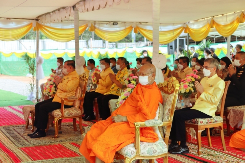 พิธีวางศิลาฤกษ์อาคารสำนักงานและอาคารชุดพักอาศัย สำนักตรวจเงินแผ่นดินจังหวัดปราจีนบุรี