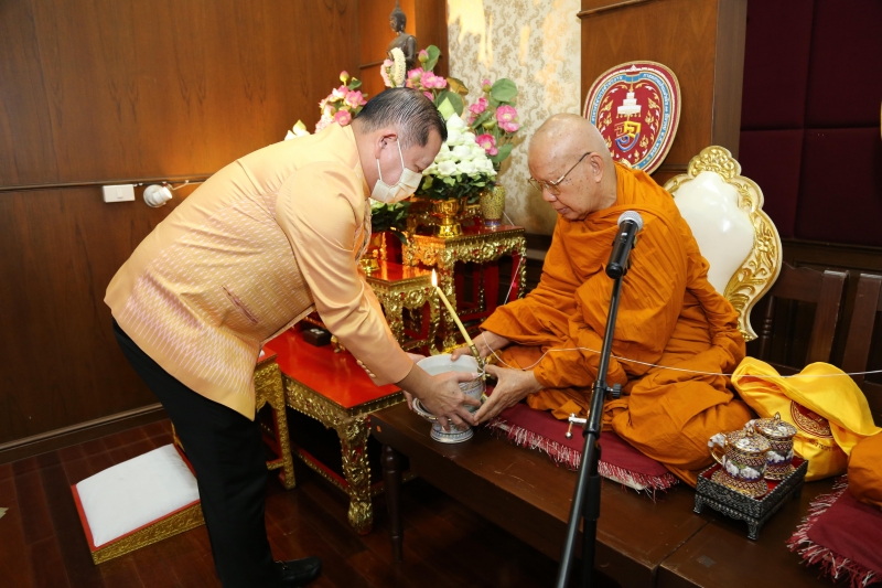 พิธีเจริญพระพุทธมนต์เพื่อความเป็นสิริมงคล เนื่องในโอกาสปีใหม่ พุทธศักราช 2566 ณ สำนักงานการตรวจเงินแผ่นดิน