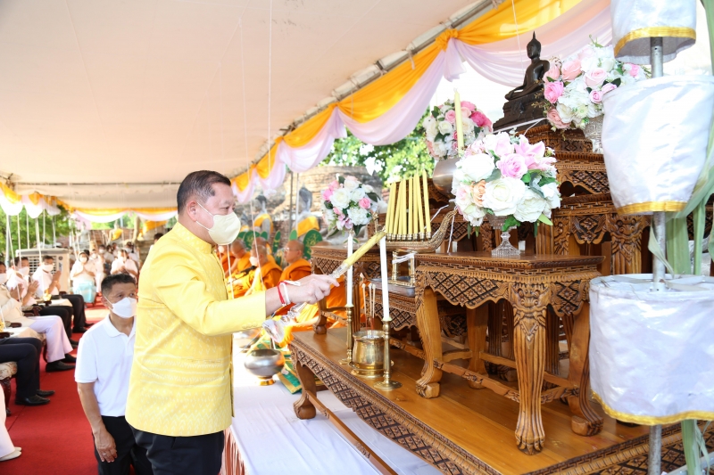 พิธีอธิษฐานจิตมวลสาร แผ่นจาร และแผ่นดวงชะตา 