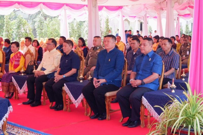 พิธีวางศิลาฤกษ์อาคารที่ทำการและอาคารชุดพักอาศัย สำนักตรวจเงินแผ่นดินจังหวัดสกลนคร 