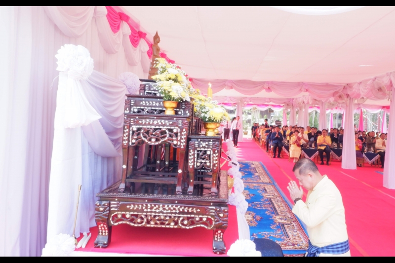 พิธีวางศิลาฤกษ์อาคารที่ทำการและอาคารชุดพักอาศัย สำนักตรวจเงินแผ่นดินจังหวัดสกลนคร 