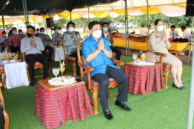 พิธีวางศิลาฤกษ์อาคารที่ทำการสำนักตรวจเงินแผ่นดินจังหวัดสุรินทร์ พร้อมอาคารชุดพักอาศัยและสิ่งก่อสร้างประกอบ