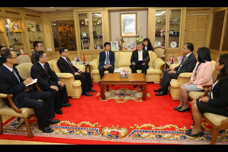 ปตง.ผตง.ให้การต้อนรับการเข้าเยี่ยมคารวะคณะผู้แทนมหาวิทยาลัยตรวจสอบหนานจิง