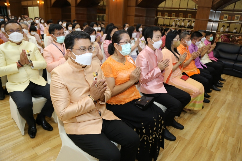 พิธีเจริญพระพุทธมนต์เพื่อความเป็นสิริมงคล เนื่องในโอกาสปีใหม่ พุทธศักราช 2566 ณ สำนักงานการตรวจเงินแผ่นดิน