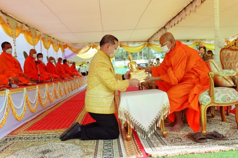 พิธีวางศิลาฤกษ์อาคารสำนักงานและอาคารชุดพักอาศัย สำนักตรวจเงินแผ่นดินจังหวัดปราจีนบุรี