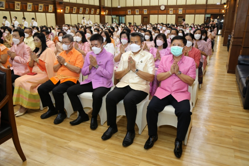 พิธีเจริญพระพุทธมนต์เพื่อความเป็นสิริมงคล เนื่องในโอกาสปีใหม่ พุทธศักราช 2566 ณ สำนักงานการตรวจเงินแผ่นดิน
