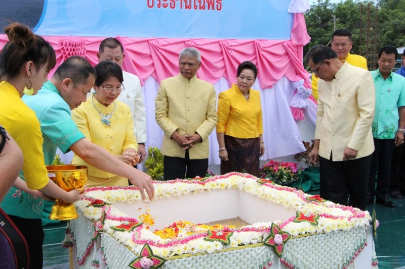 พิธีวางศิลาฤกษ์อาคารที่ทำการและอาคารชุดพักอาศัย และสิ่งก่อสร้างประกอบสำนักตรวจเงินแผ่นดินจังหวัดเพชรบูรณ์