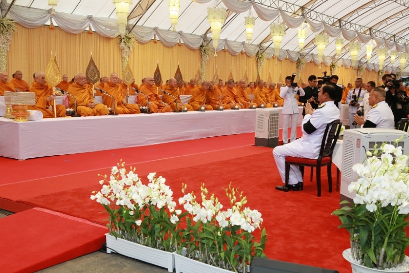พิธีมหามงคลเจริญพระพุทธมนต์ และถวายพระพรชัยมงคล