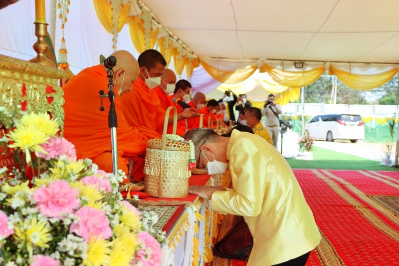 พิธีวางศิลาฤกษ์อาคารสำนักงานและอาคารชุดพักอาศัย สำนักตรวจเงินแผ่นดินจังหวัดปราจีนบุรี