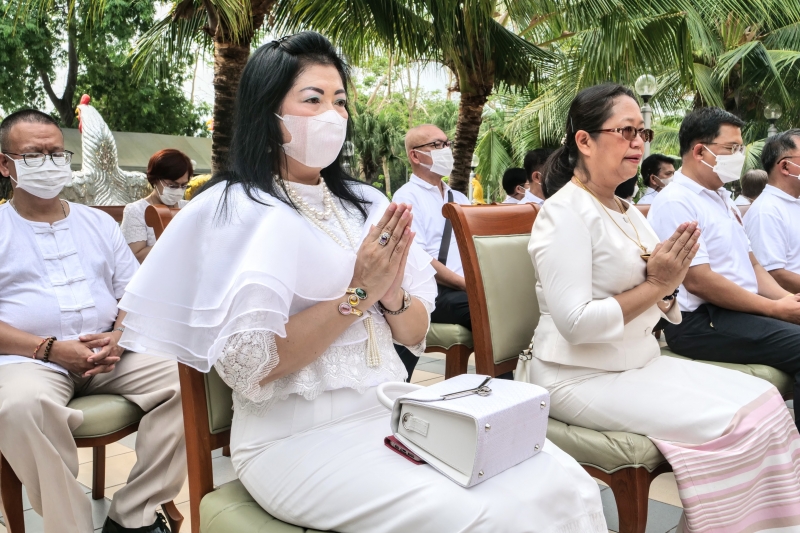 พิธีบวงสรวงดวงพระวิญญาณสมเด็จพระนเรศวรมหาราช ณ บริเวณวิหารสมเด็จพระนเรศวร วัดใหญ่ชัยมงคล จังหวัดพระนครศรีอยุธยา