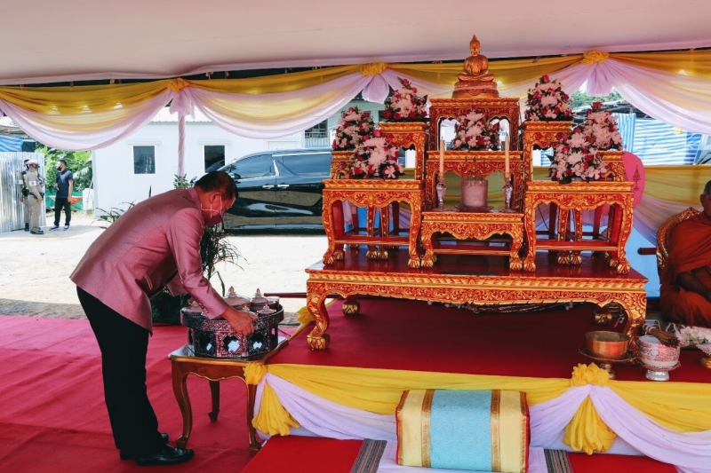 พิธีวางศิลาฤกษ์อาคารที่ทำการและอาคารชุดพักอาศัย สำนักตรวจเงินแผ่นดินจังหวัดนครนายก