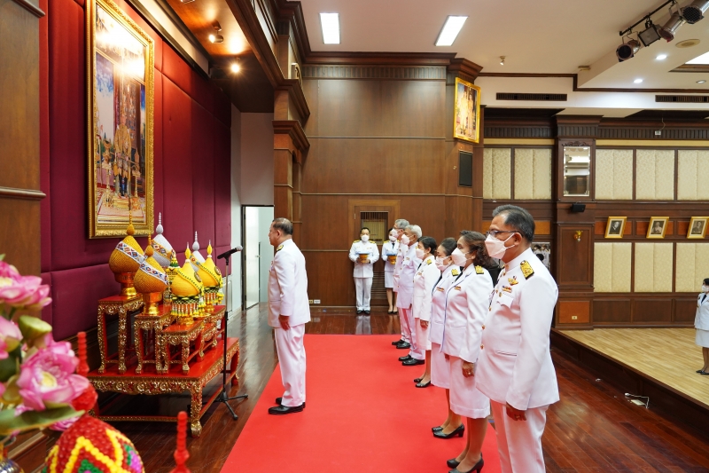 พิธีถวายสัตย์ปฏิญาณเพื่อเป็นข้าราชการที่ดีและพลังของแผ่นดิน ประจำปี 2565 ณ สำนักงานการตรวจเงินแผ่นดิน